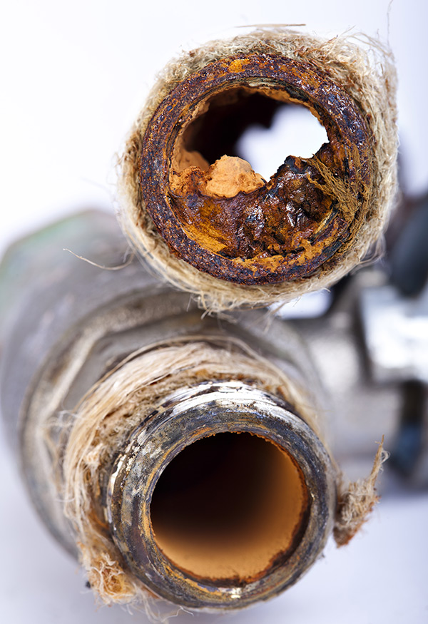 Corrosion of two pipes
